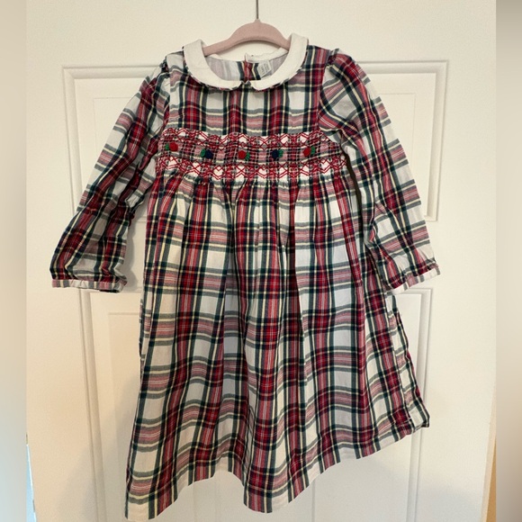 Other - JoJo Maman Bébé Red Green Plaid Toddler Dress